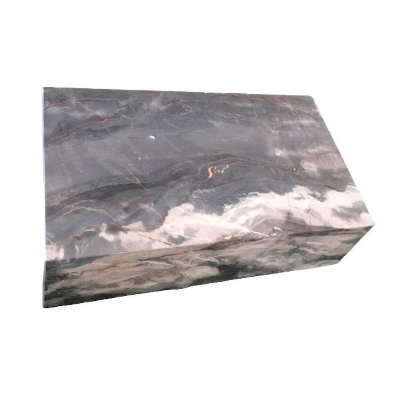 BETACH Genuine Marble Block Coffee Table - Phantom Black Marble
