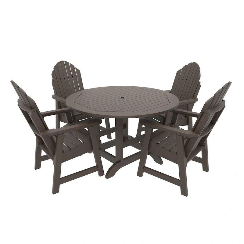HIGHWOOD Commercial Muskoka 5-Piece Adirondack 48 Dining Set