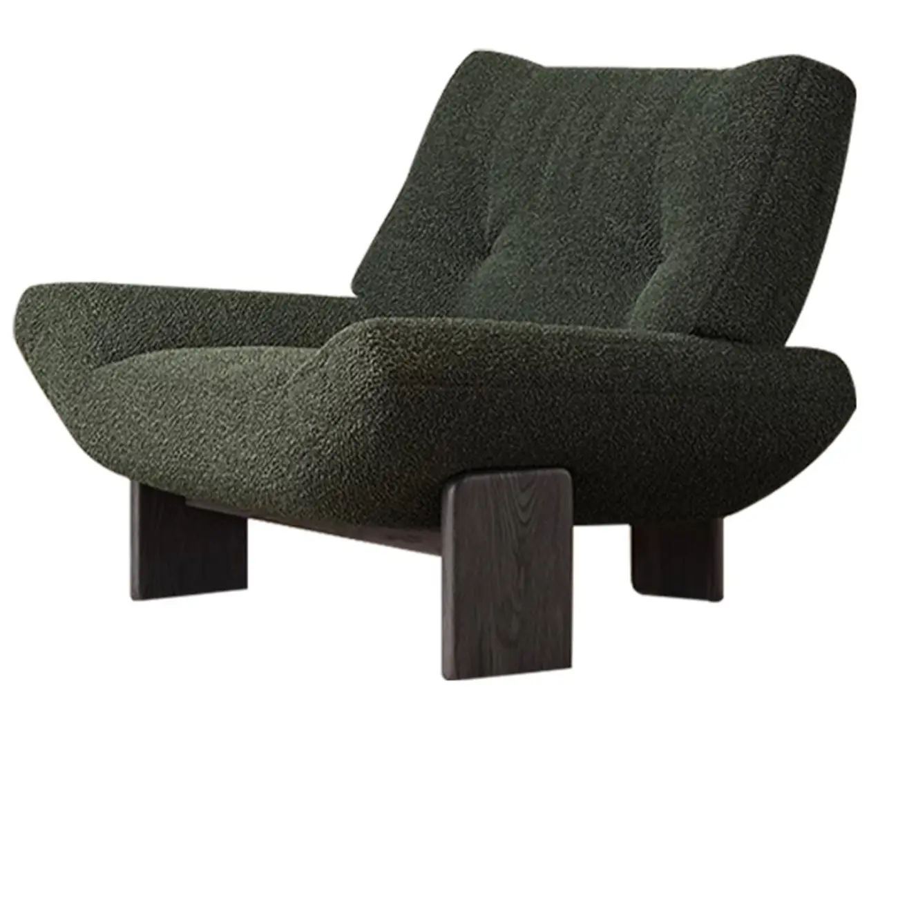 Modern High Back Chenille Accent Chair Living Room