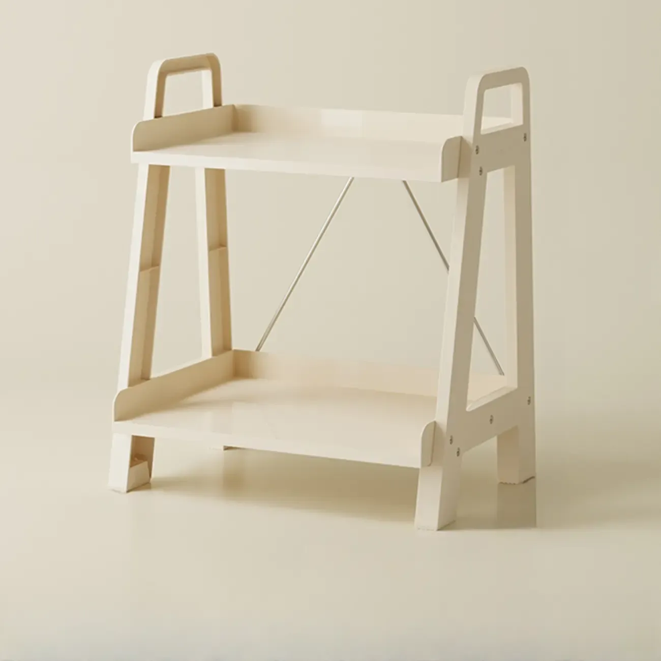 Modern Milky White Four Legs Acrylic Sofa End Table