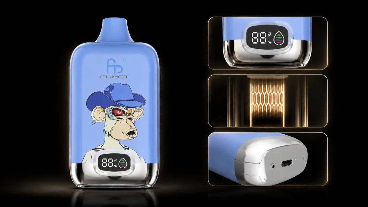 Fumot Digital Box 12000 Blueberry On Ice – LED-Anzeige, Mesh-Coil und Type-C im Detail