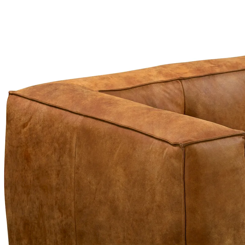 Poly & Bark Capa 92 Sofa - Full Grain Genuine Italian Leather