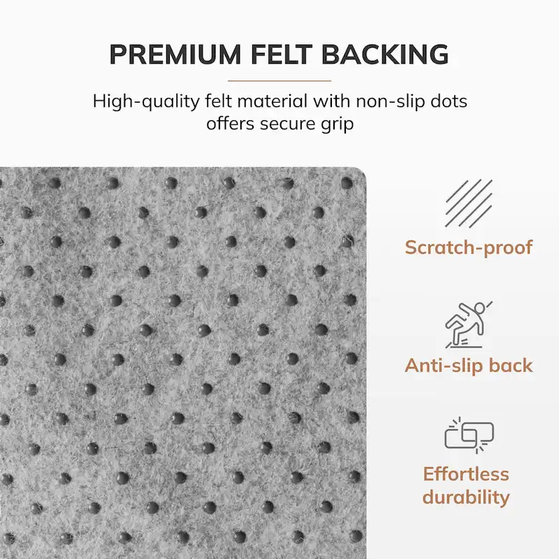 Jani Eco Bamboo Standard Rectangular Chair Mat - (72 x 48), Premium Quality, Eco-Friendly Chair Mat