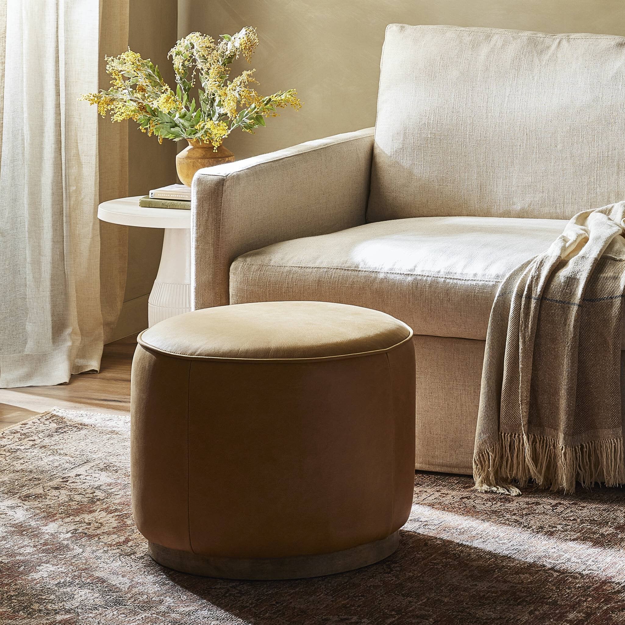 SINCLAIR ROUND OTTOMAN
