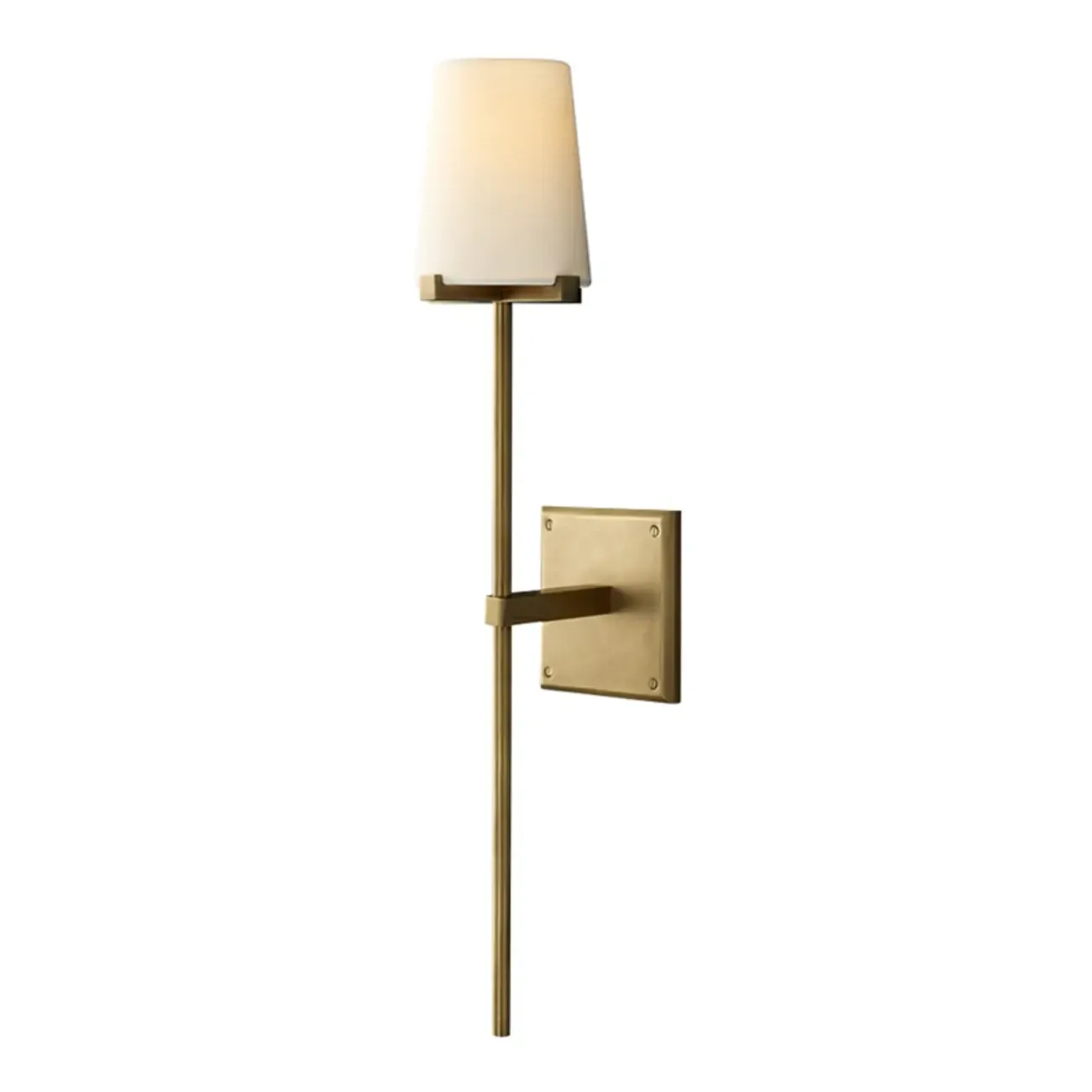 Modern Gold Bathroom Vanity Light with Clear Glass Shade