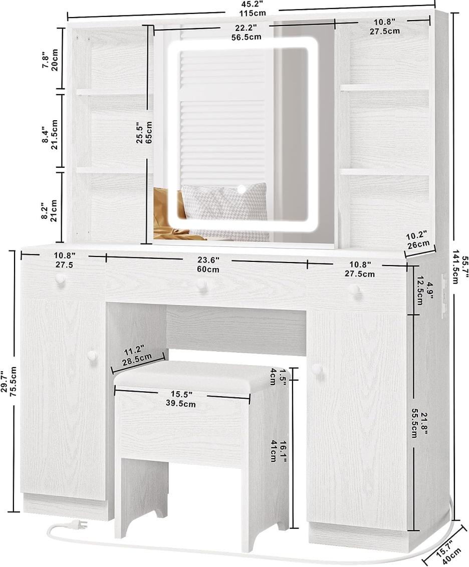 Multifunctional Vanity Mirror dressing table - Premium Quality Home Furniture | Kendale Furniture