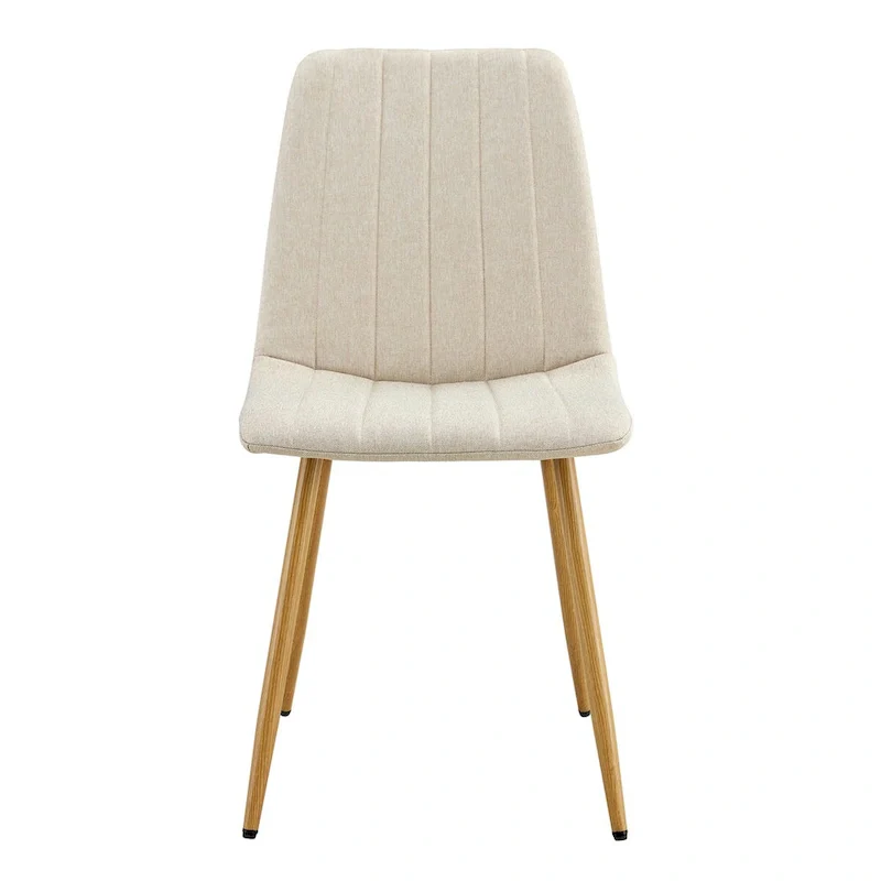 Linen Upholstered Metal Leg Side Chair (Set of 4)