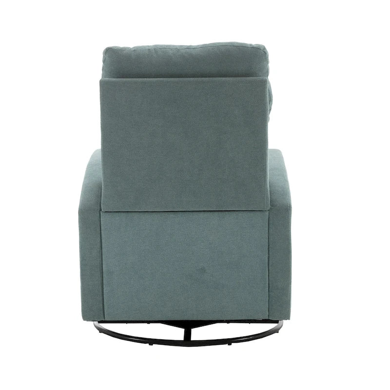 Upholstered Swivel Glider Rocking Chair