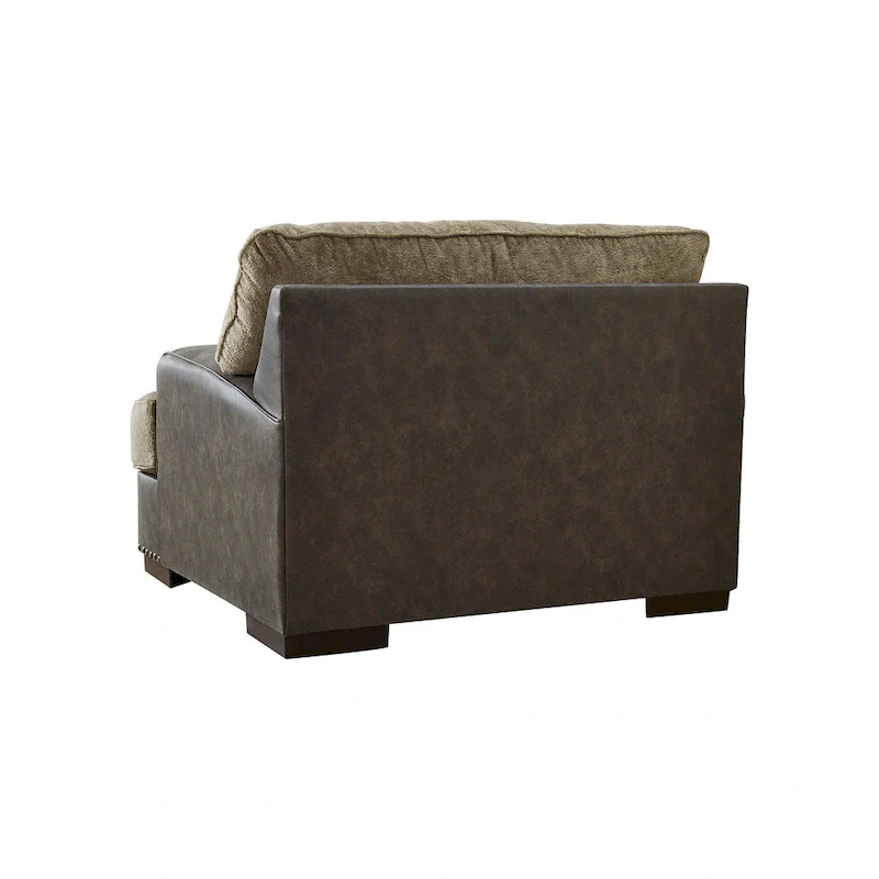 Signature Design by Ashley Alesbury Chocolate Chair and a Half - 49W x 44D x 40H