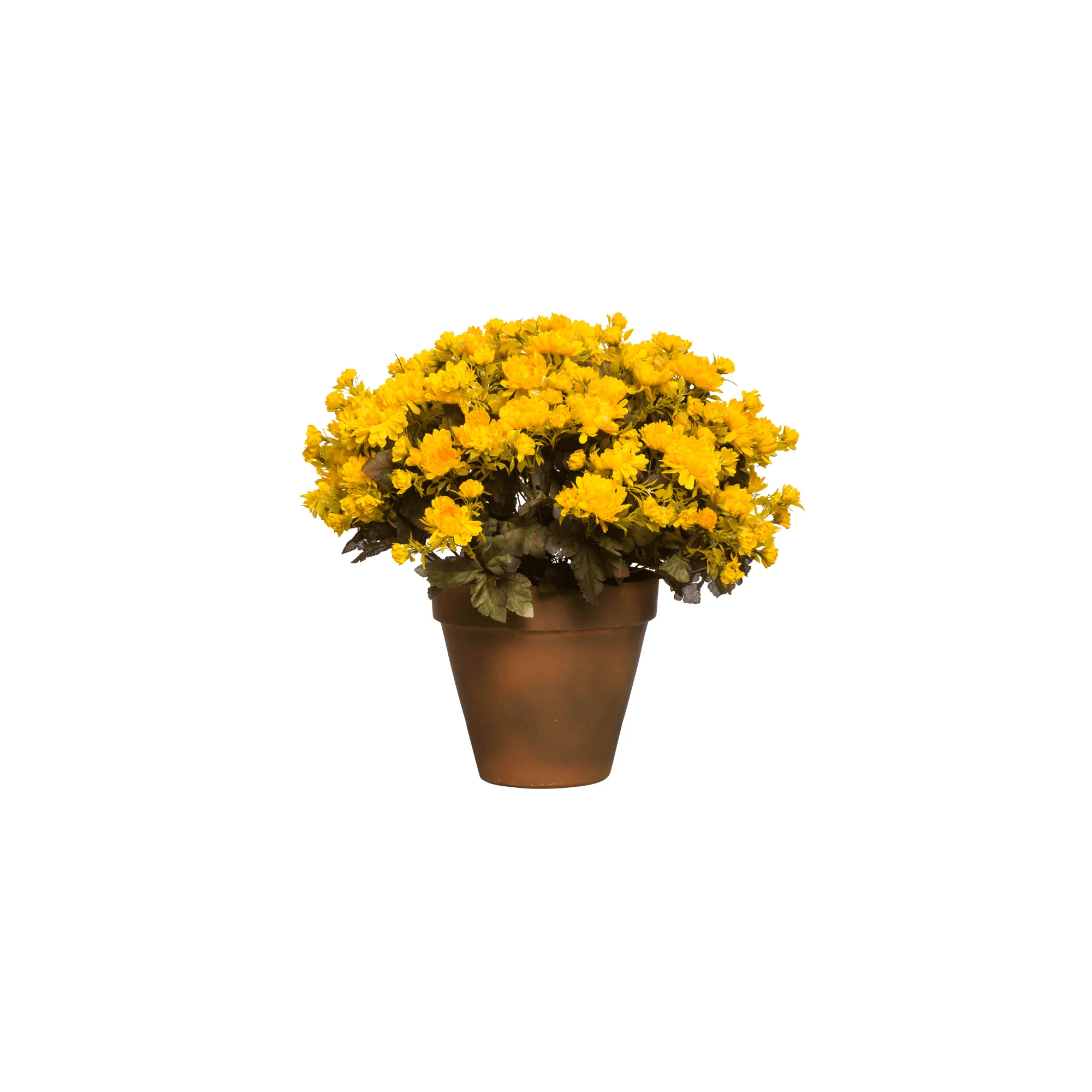 YELLOW MUM POT
