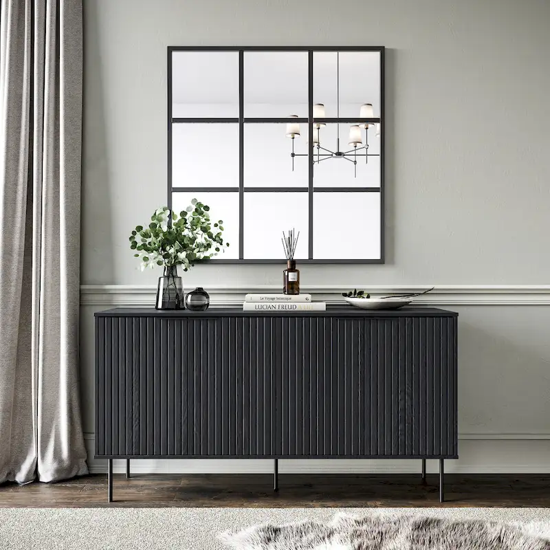 Lysander Fluted Sideboard Buffet Cabinet