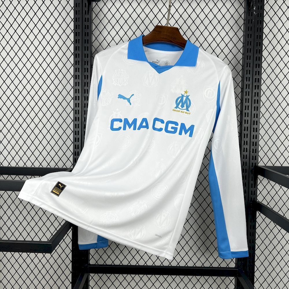 Maillot Marseille domicile manches longues 2025/26