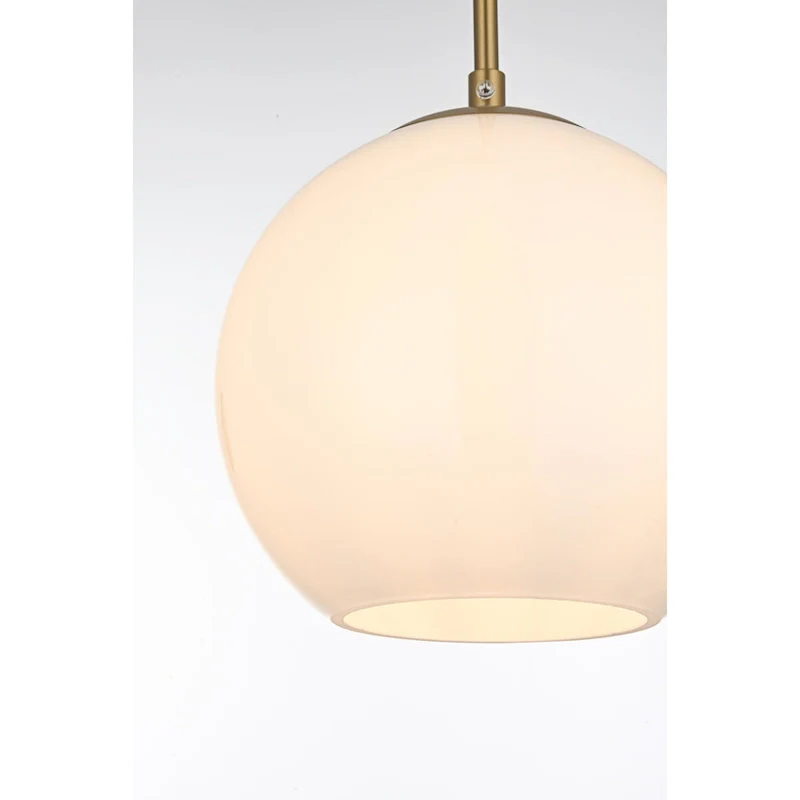 3-Light 36 inch Pendant with Frosted White Glass