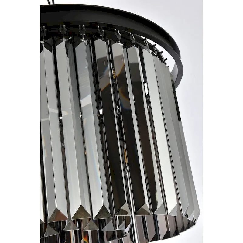 Royce Edge 6-Light Matte Black Pendant