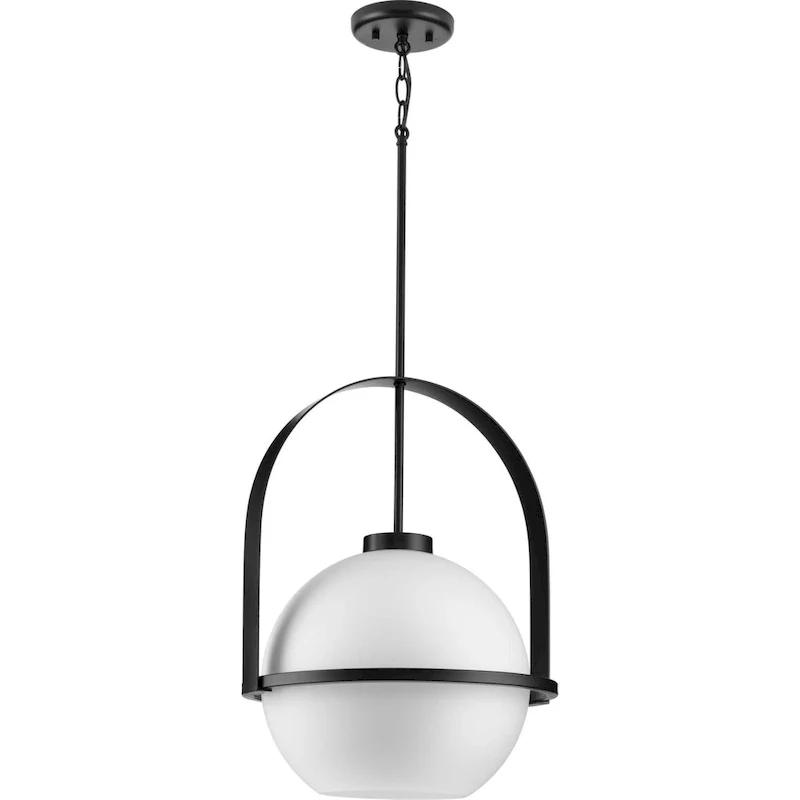 Progress Lighting P500359 Delayne 16  Wide Pendant with Frosted Glass
