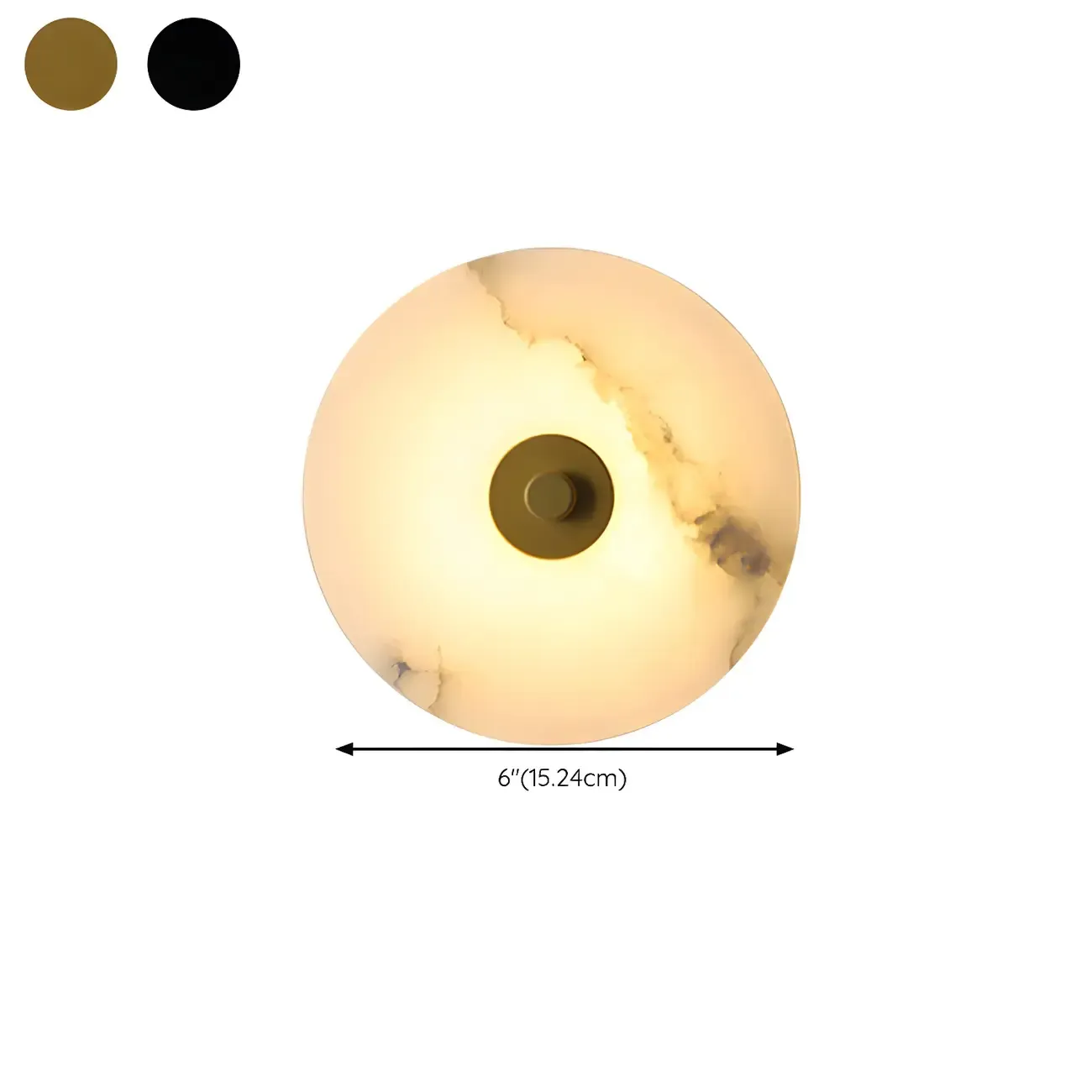 Modern Stone Acrylic LED Wall Sconce with Ambient Lighting