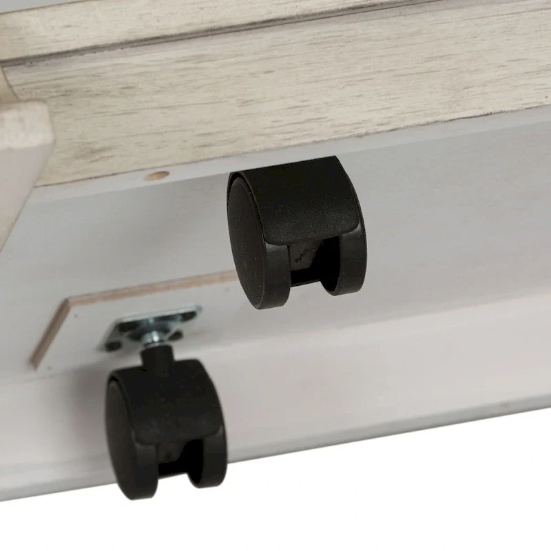 Farmhouse Reimagined Antique White with Chestnut Rectangular Cocktail Table