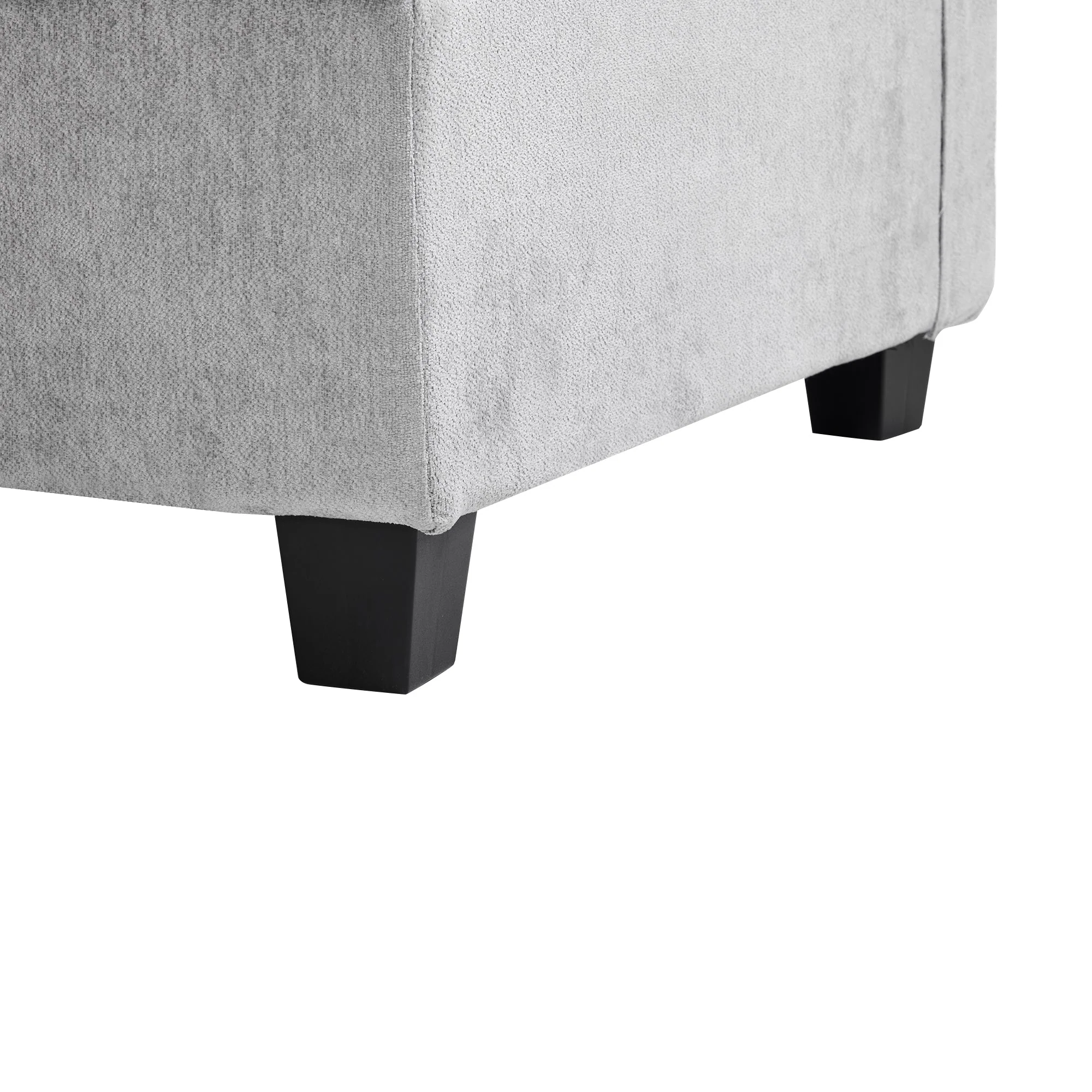 Walker Edison | Cloud Chenille Modular Sectional Sofa with Coffee Table