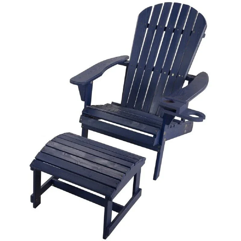 Earth Collection Adirondack Chair and Ottoman Set