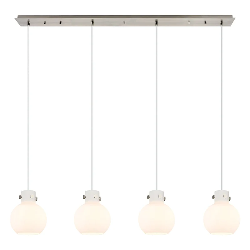 Innovations Lighting Newton Sphere - 4 Light 8  Cord Hung Linear Pendant
