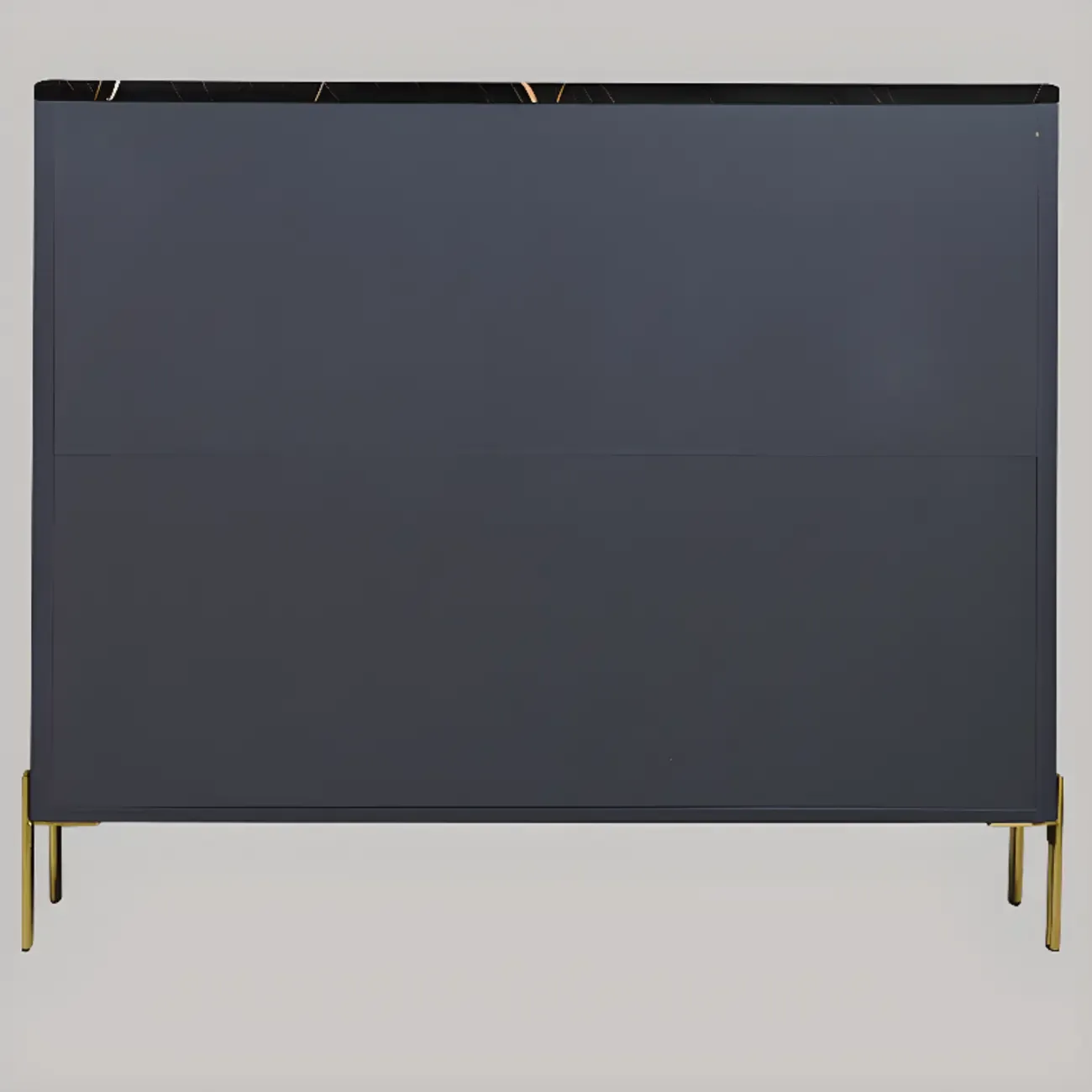 Glam Dark Gray Wooden Cabinet with Free Standing Design