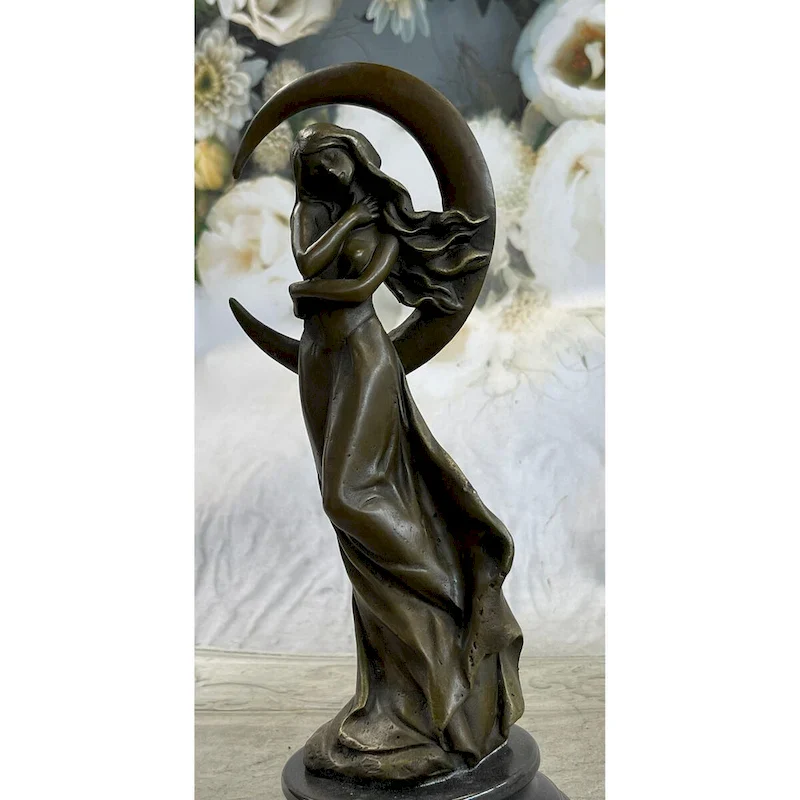 Aphrodite ~ Goddess Of Love Beauty Venus Beautiful Genuine Bronze Statue 10 Inches