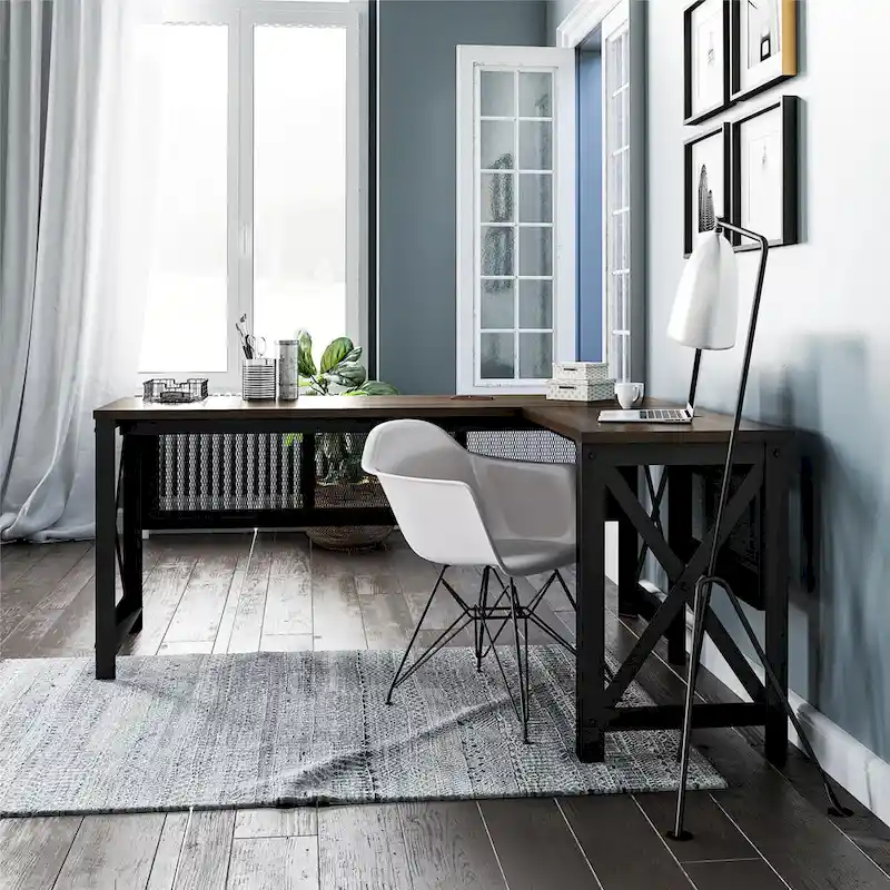 Avenue Greene Leighton L Desk with Lift Top