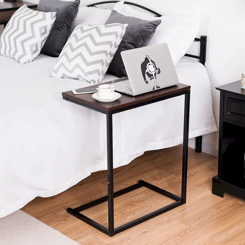 Gymax 26 Laptop Holder Sofa Side End Table C Table Home Office - 22X14X26