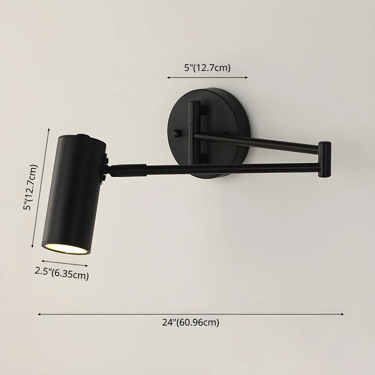 Modern Gold Simple Swing Arm Wall Light