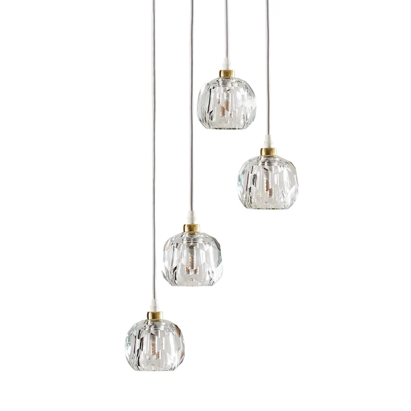 Galway Round Crystal LED Pendant / Chandelier by iNSPIRE Q Bold