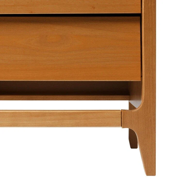 Scandi Angle Face Solid Wood Nightstand