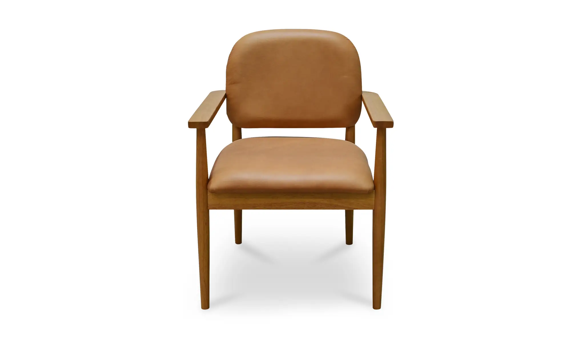Norrie Dining Chair Brown Leather