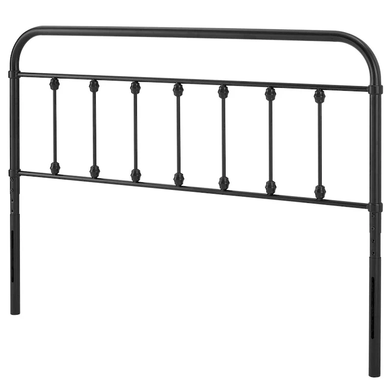 Ellen Classic Full Size Black Metal Headboard