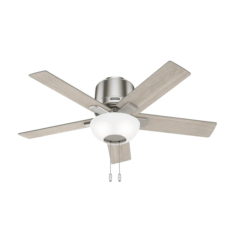 Hunter 44  Fitzgerald Low Profile Ceiling Fan with LED Light Kit and Pull Chain