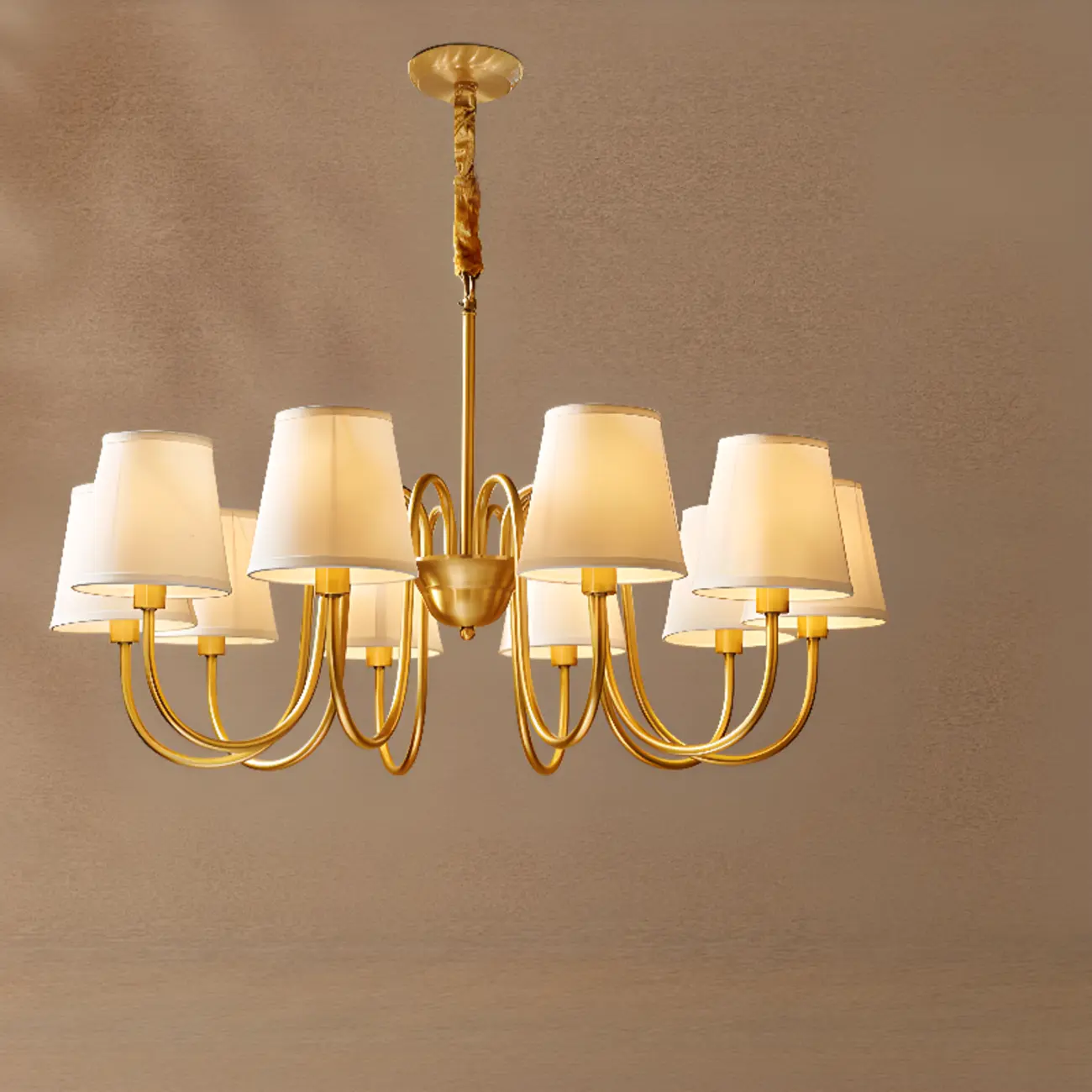 Elegant Modern Hanging Chandelier with Adaptive Height