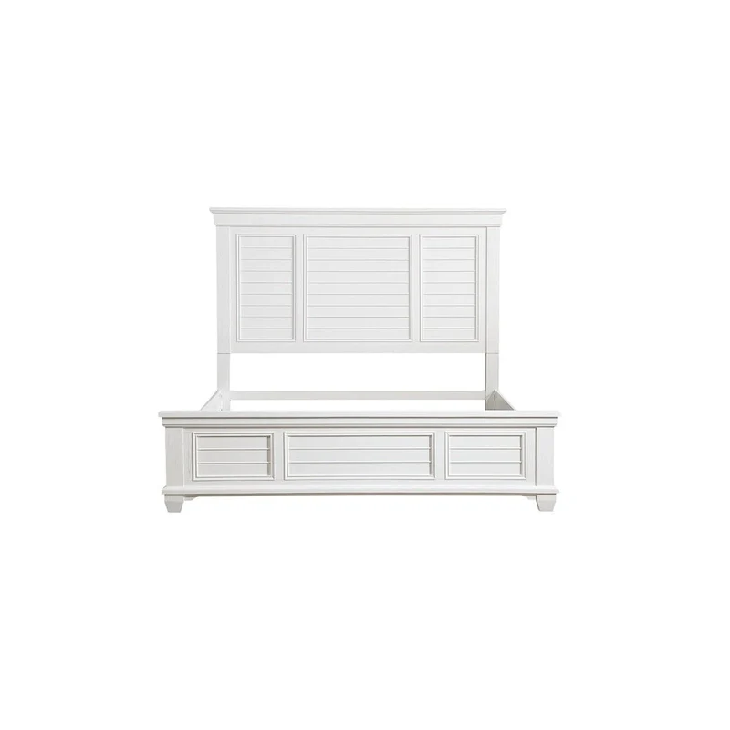 Leo 6 Piece White Modern Panel Bedroom Set