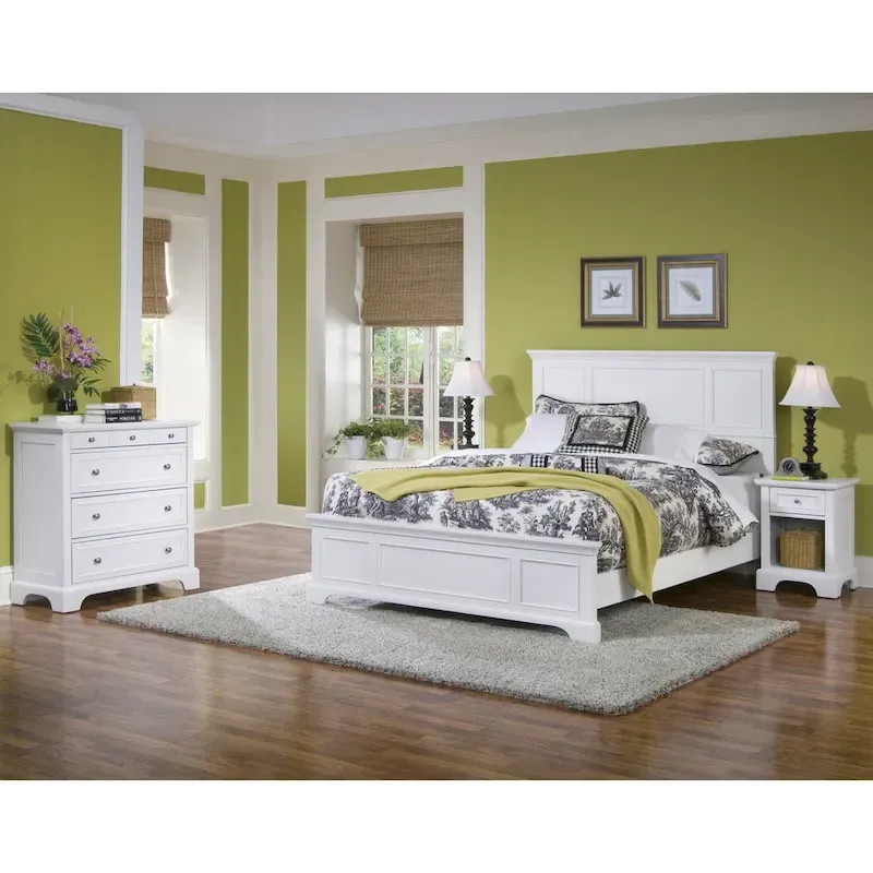 Naples 3-Piece Off-White Queen Bedroom Set