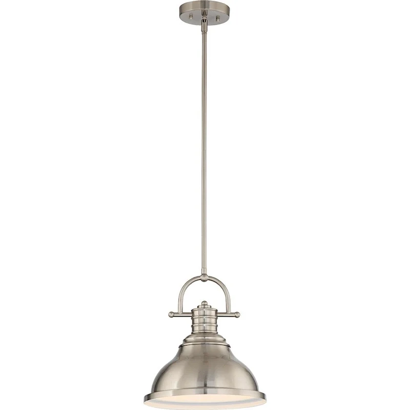 Volume Lighting 1-Light Indoor Brushed Nickel Downrod Pendant - Brushed Nickel