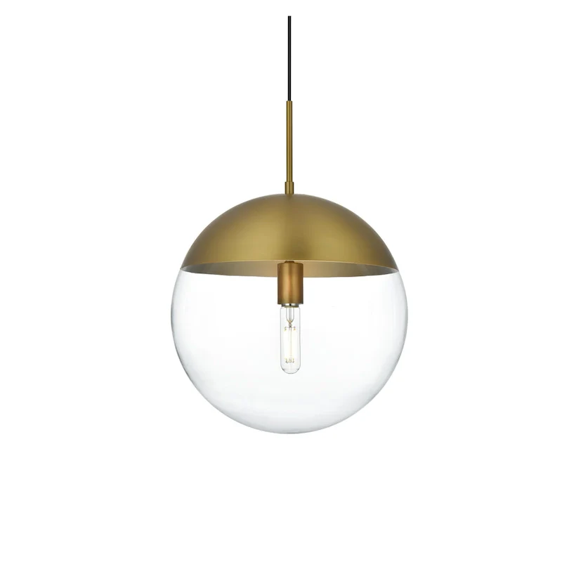 1-Light Pendant with 14 inch Clear Glass