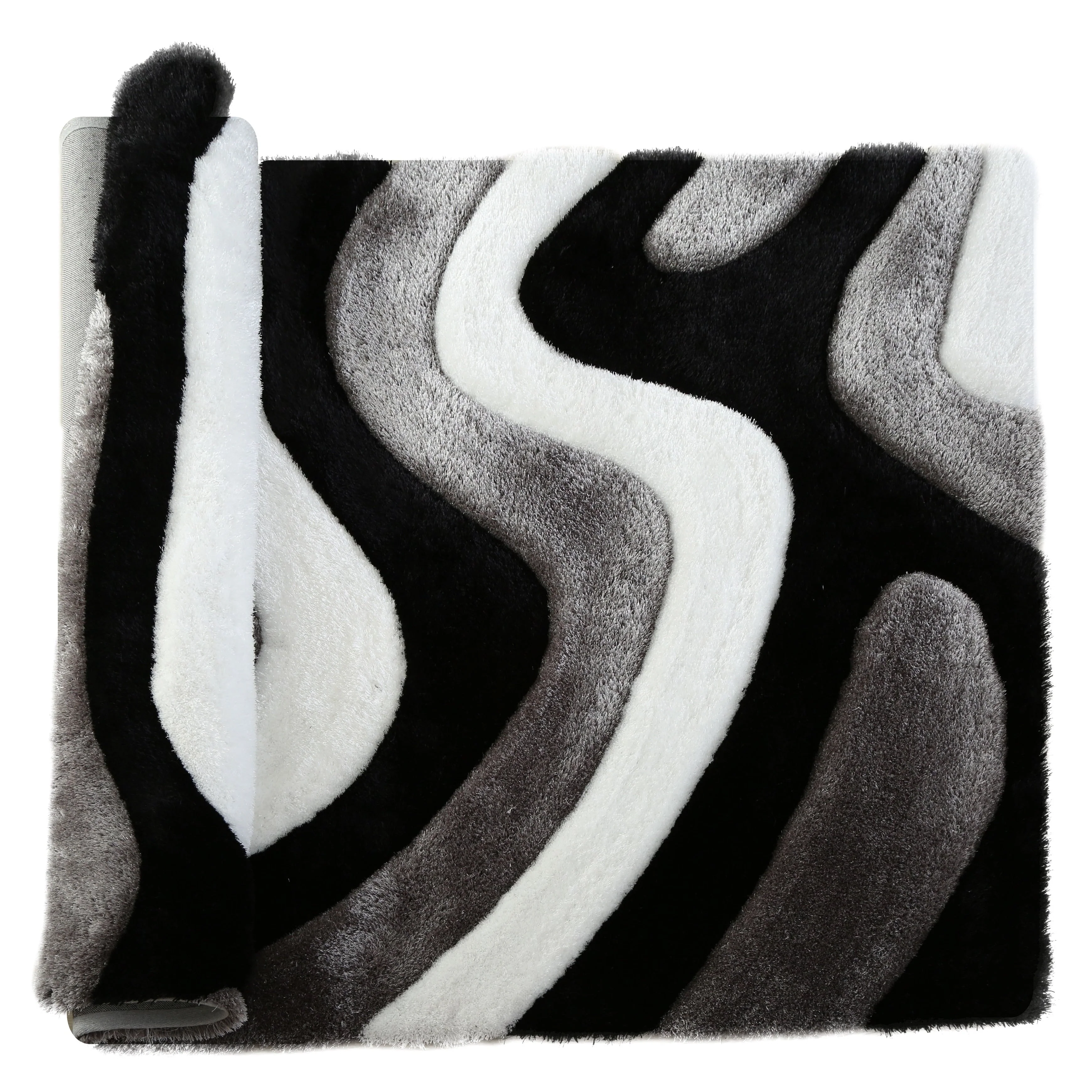 Mateos Shag Abstract Designed Area Rug