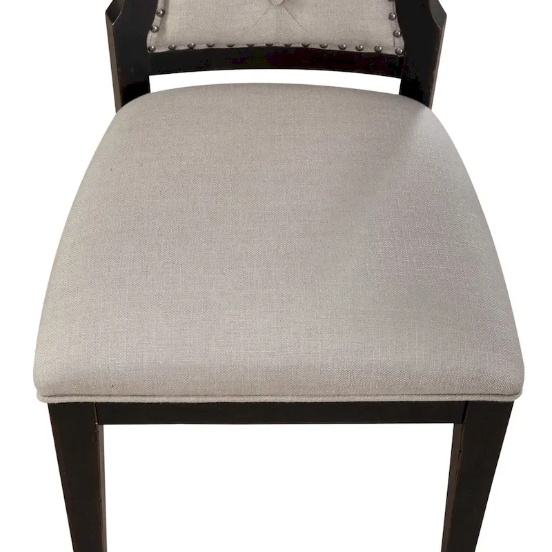 Americana Farmhouse Upholstered Tufted Back Side Chair (Set of 2)