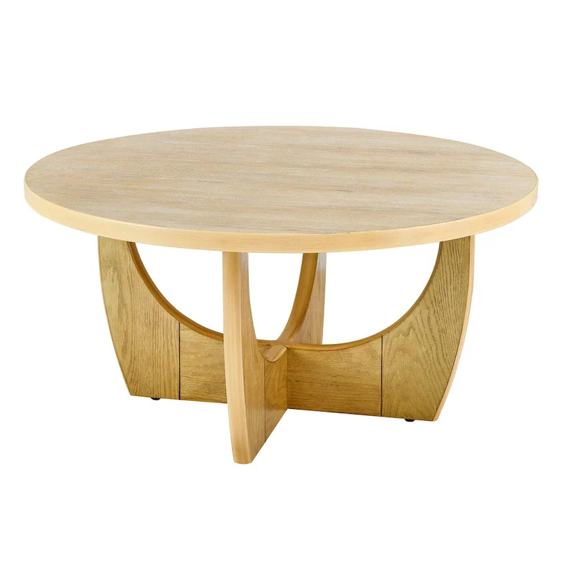 Living Room Wooden Round Coffee Table