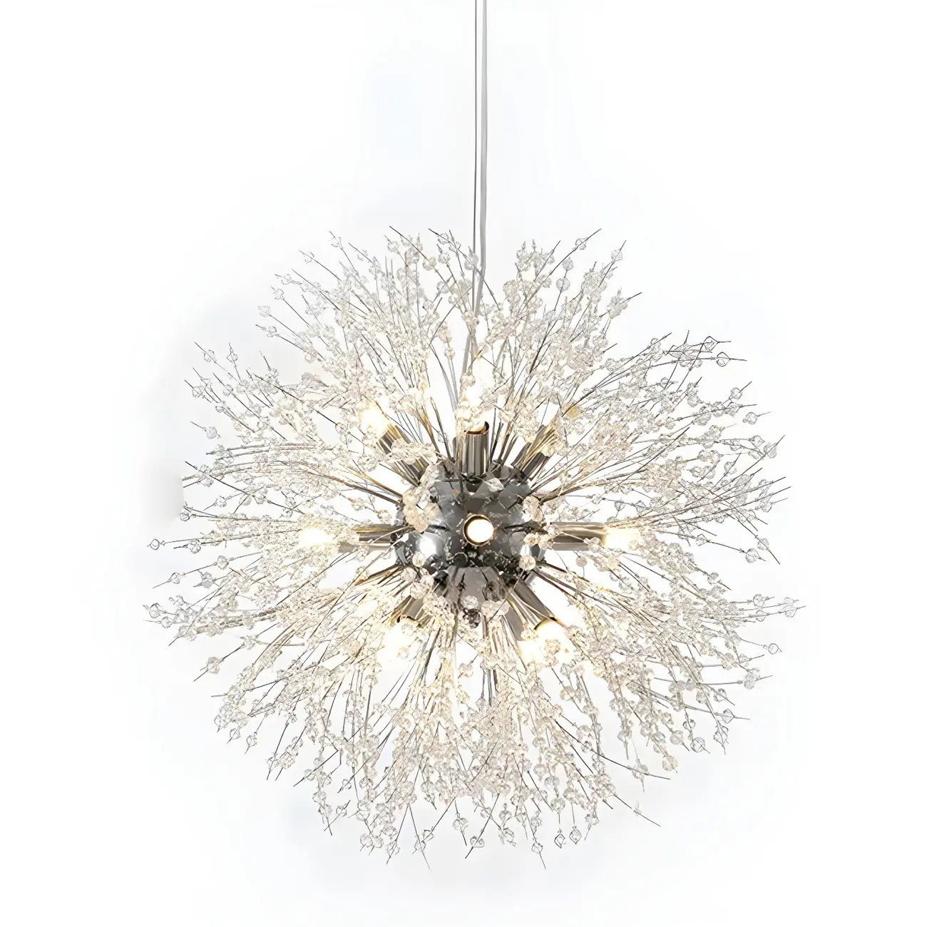 Adjustable Modern Gold Crystal Explosion Sputnik Chandelier