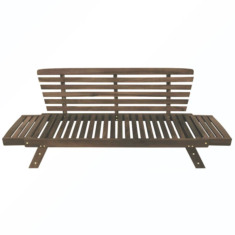 Patio Adjustable Patio Wooden Daybed Sofa