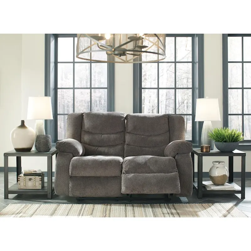 Tulen Gray Reclining Loveseat