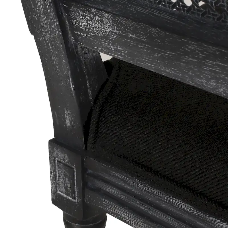 Regina Wood and Cane Upholstered Dining Chair (Set of 4) by Christopher Knight Home