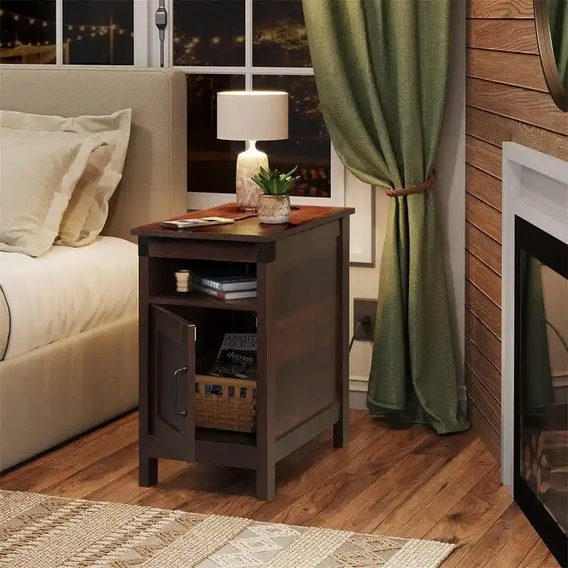 End Table with Charging Station - 13.4D x 23.4W x 23.8H