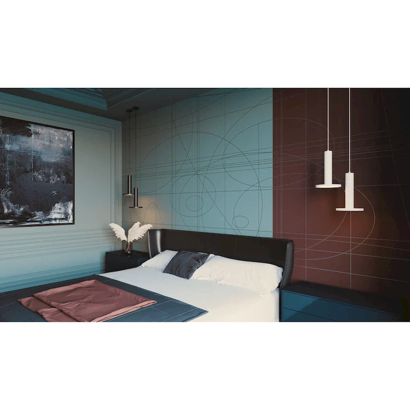 Luna Mixed Hextuple LED Pendant 120V