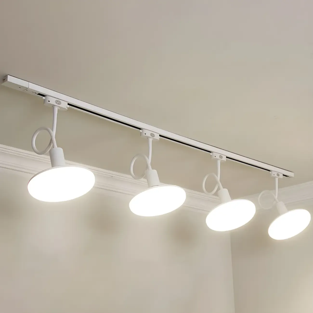 5-Light Modern LED Track Lighting with Adjustable Head