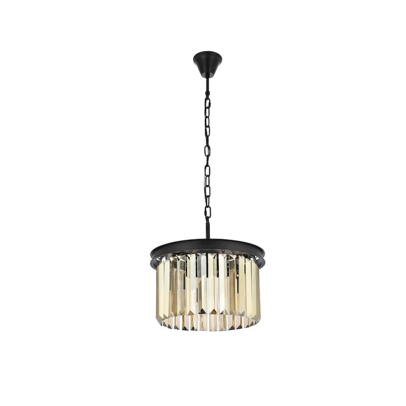 Royce Edge 3-Light Matte Black Pendant